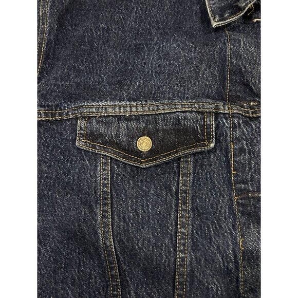 Levi’s Trucker Jacket Sz LARGE  Denim Blue Jean Button Up Vintage  77934-8206 - Picture 12 of 16